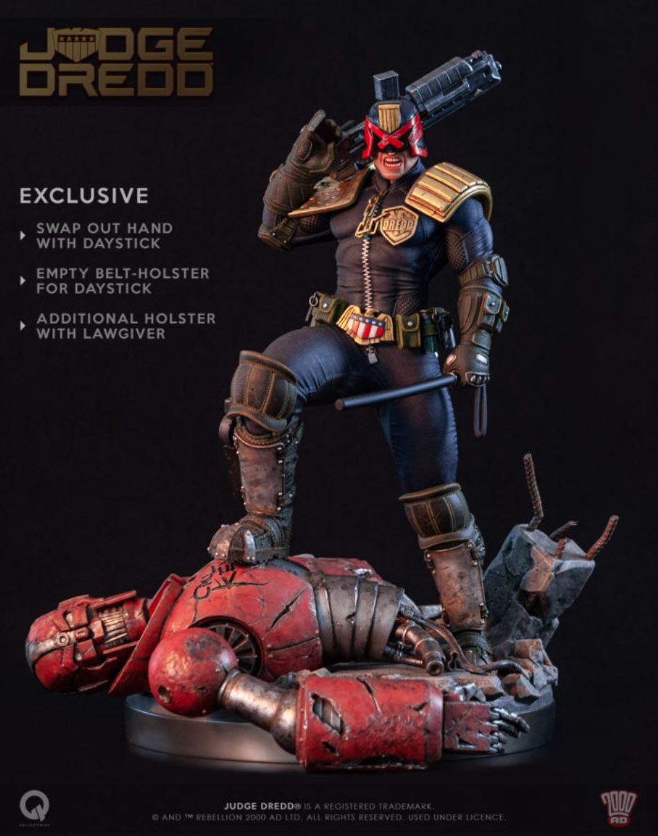 Q-COLLECTIBLES : JUDGE DREDD [EX] 1/4 SCALE
