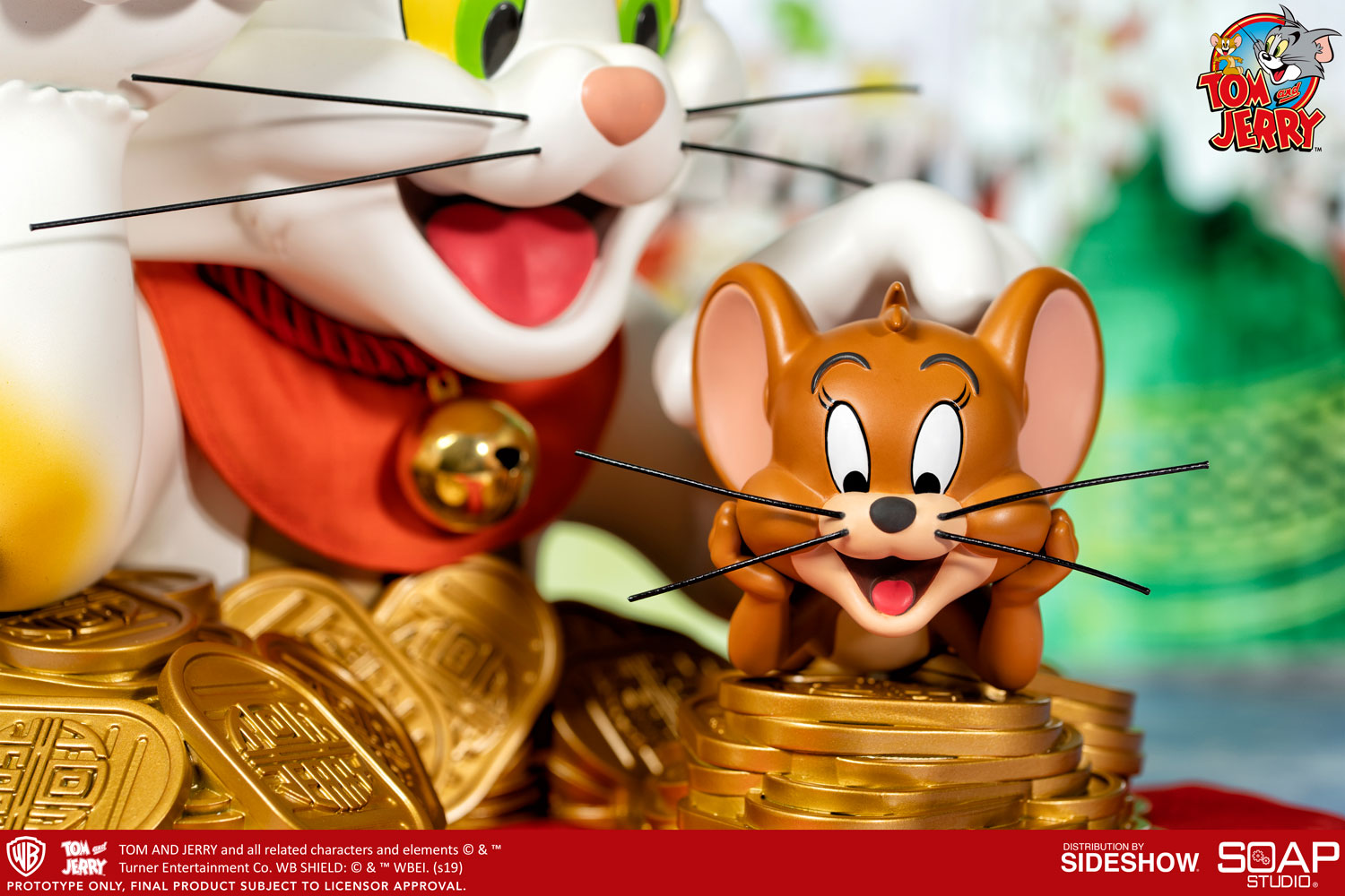 Tom and Jerry (Maneki-Neko Version) Bust by Soap Studio