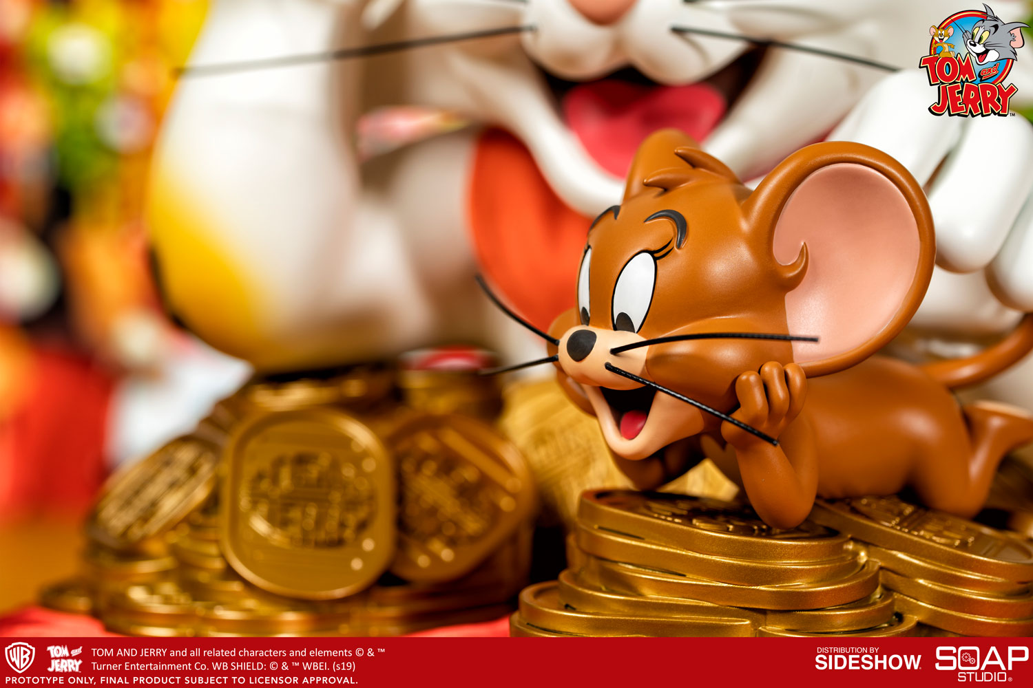 Tom and Jerry (Maneki-Neko Version) Bust by Soap Studio