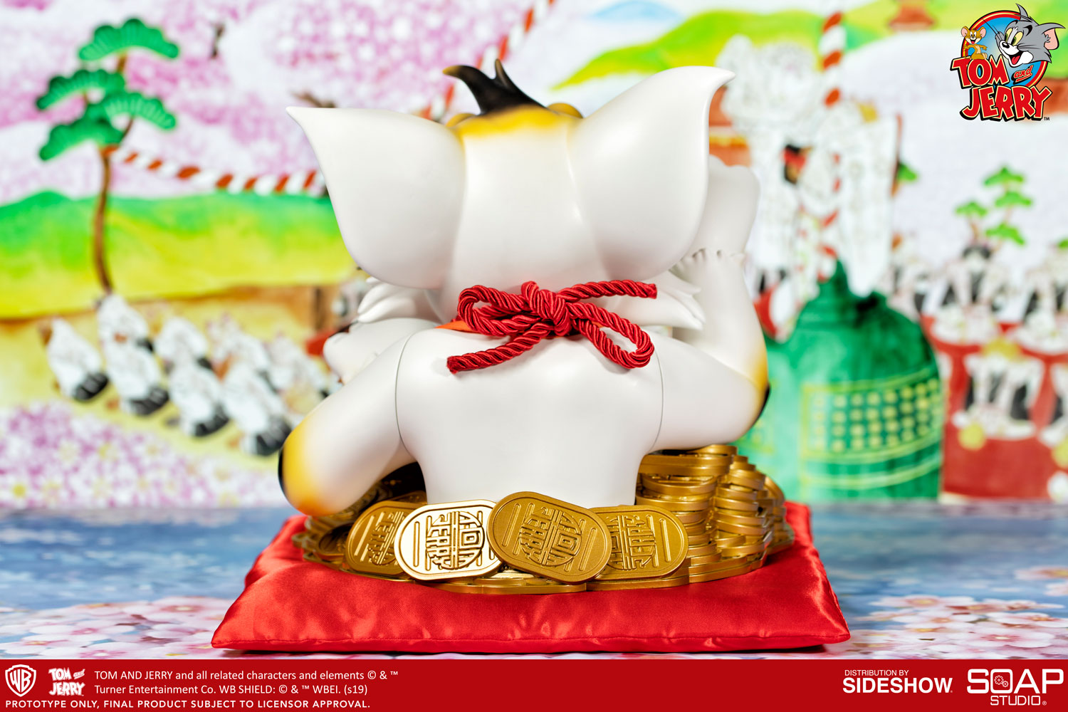 Tom and Jerry (Maneki-Neko Version) Bust by Soap Studio