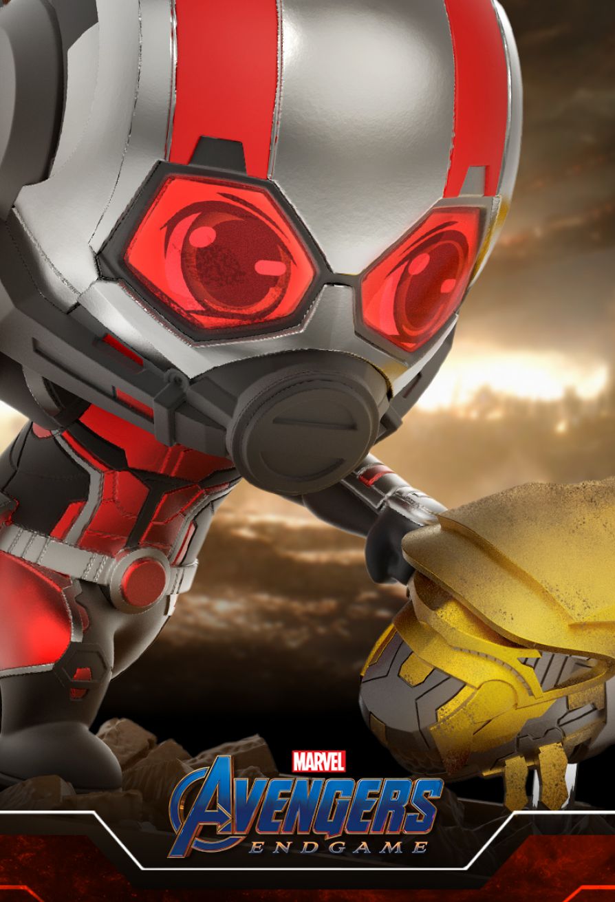 AVENGERS: ENDGAME ANT-MAN AND LEVIATHAN COSBABY (L) BOBBLE-HEAD COLLECTIBLE SET (Hot Toys)