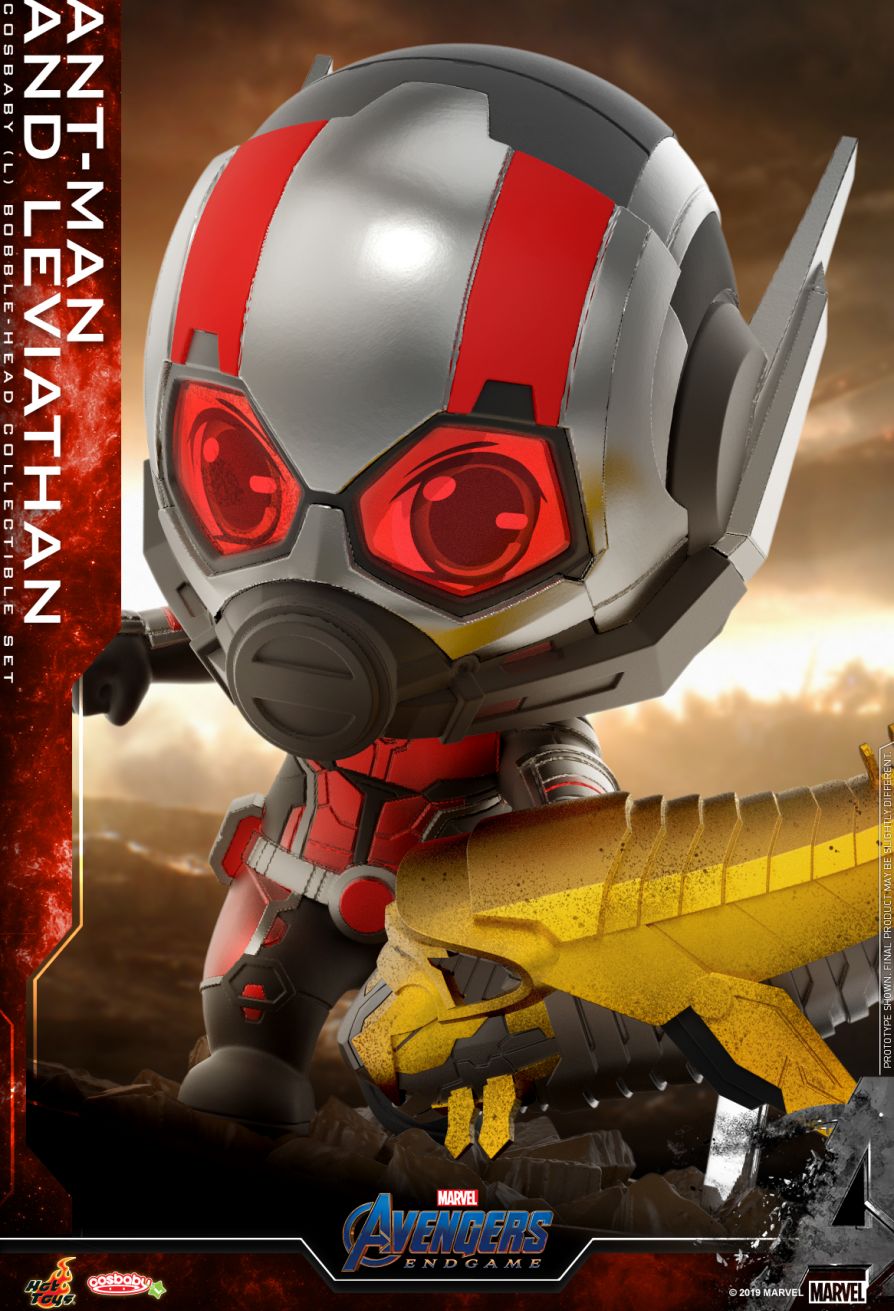AVENGERS: ENDGAME ANT-MAN AND LEVIATHAN COSBABY (L) BOBBLE-HEAD COLLECTIBLE SET (Hot Toys)