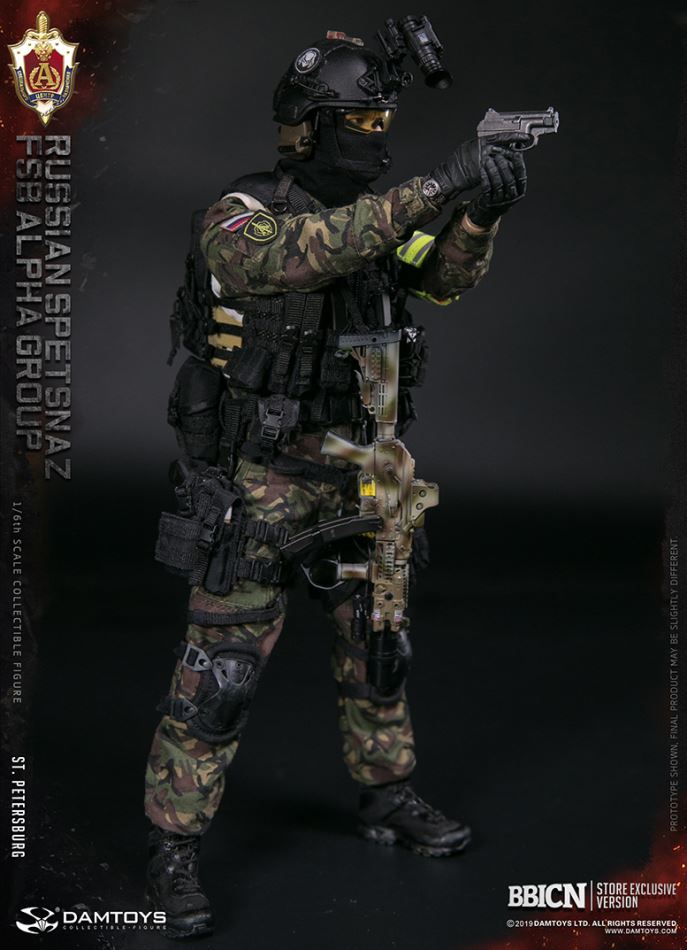 DAMTOYS : 1/6 RUSSIAN SPETSNAZ FSB ALPHA GROUP St.Petersburg (EXCLUSIVE VERSION)
