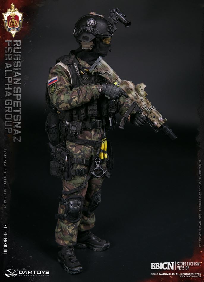 DAMTOYS : 1/6 RUSSIAN SPETSNAZ FSB ALPHA GROUP St.Petersburg (EXCLUSIVE VERSION)