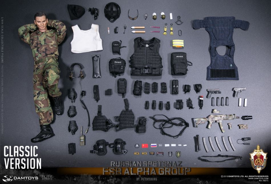 DAMTOYS : 1/6 RUSSIAN SPETSNAZ FSB ALPHA GROUP St.Petersburg (CLASSIC VERSION)