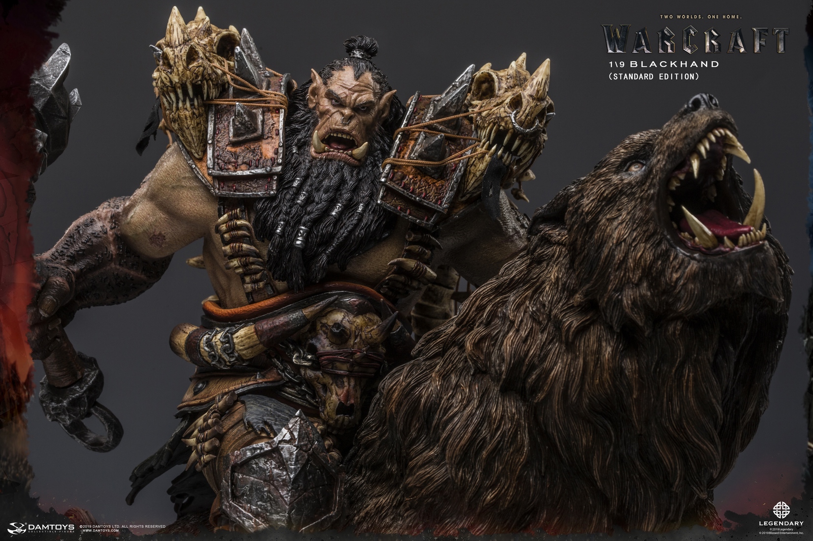 DAMTOYS EPIC SERIES: 10-INCH WARCRAFT – BLACKHAND RIDING WOLF (STANDARD VERSION) (NO. DMLW014)