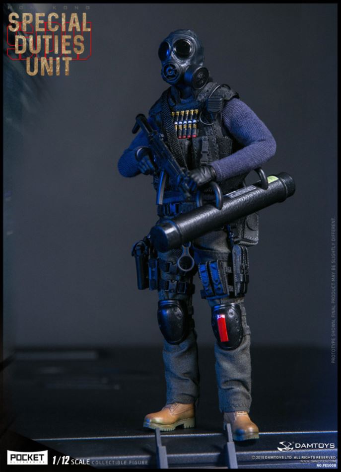 DAMTOYS : 1/12 POCKET ELITE SERIES: HONGKONG SDU (SAM SIR)