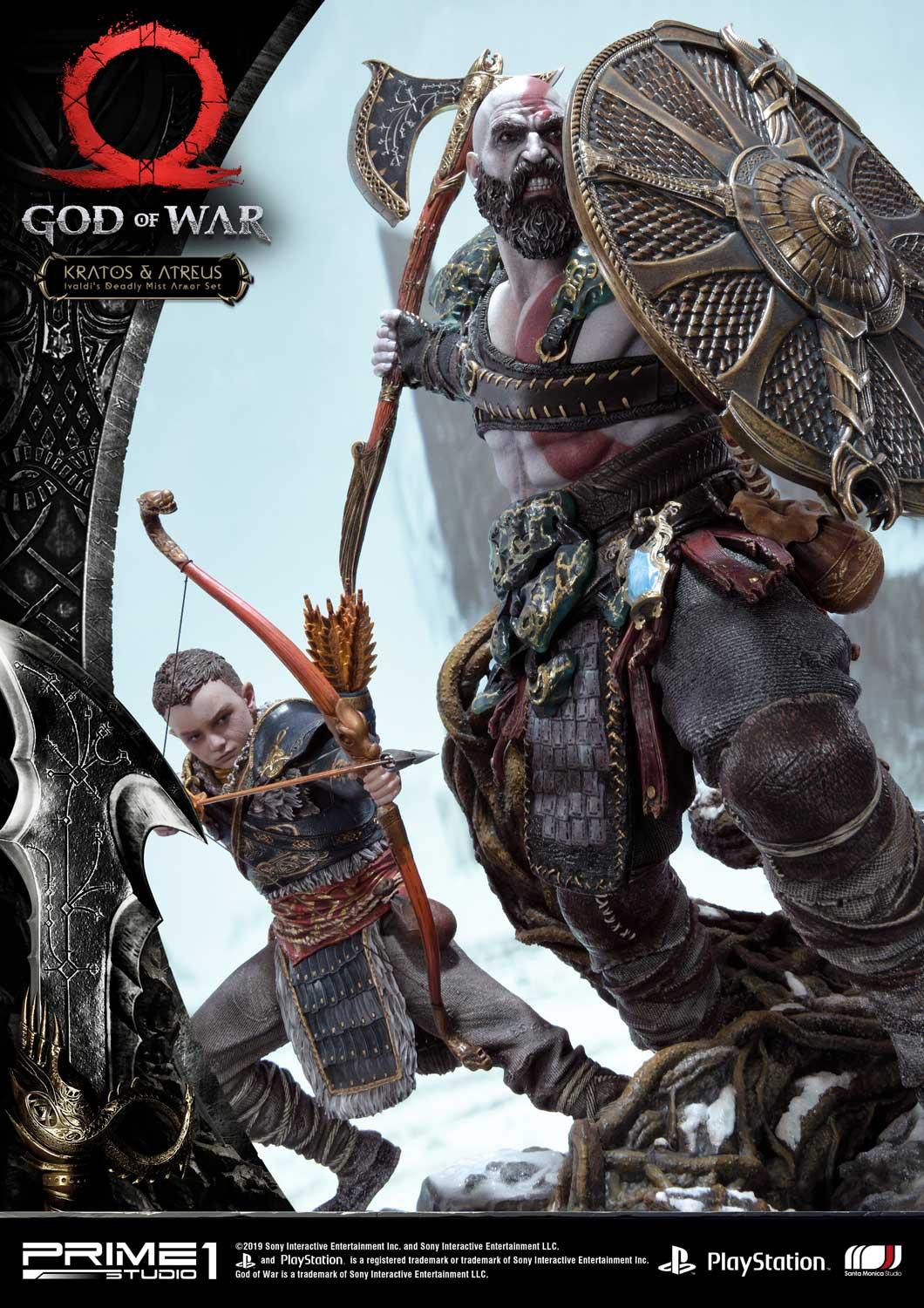 God of War Kratos & Atreus Ivaldi's Deadly Mist Armor Set (Prime1Studio)