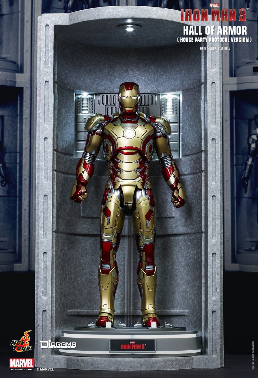 Hot Toys DS002 IRON MAN 3 - HALL OF ARMOR (HOUSE PARTY PROTOCOL VERSION)
