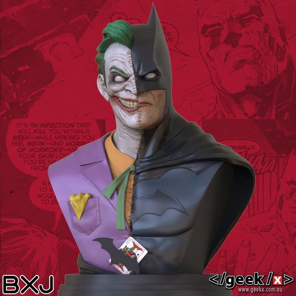 Geek X DC comics Batman / Joker 1/2 proportional bust