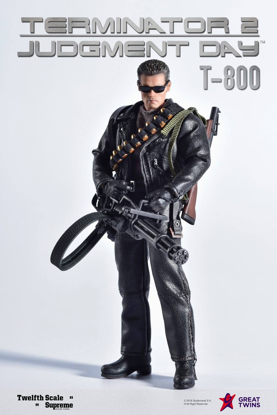 GREAT TWINS TERMINATOR 2: JUDGEMENT DAY T800 1/12 SCALE