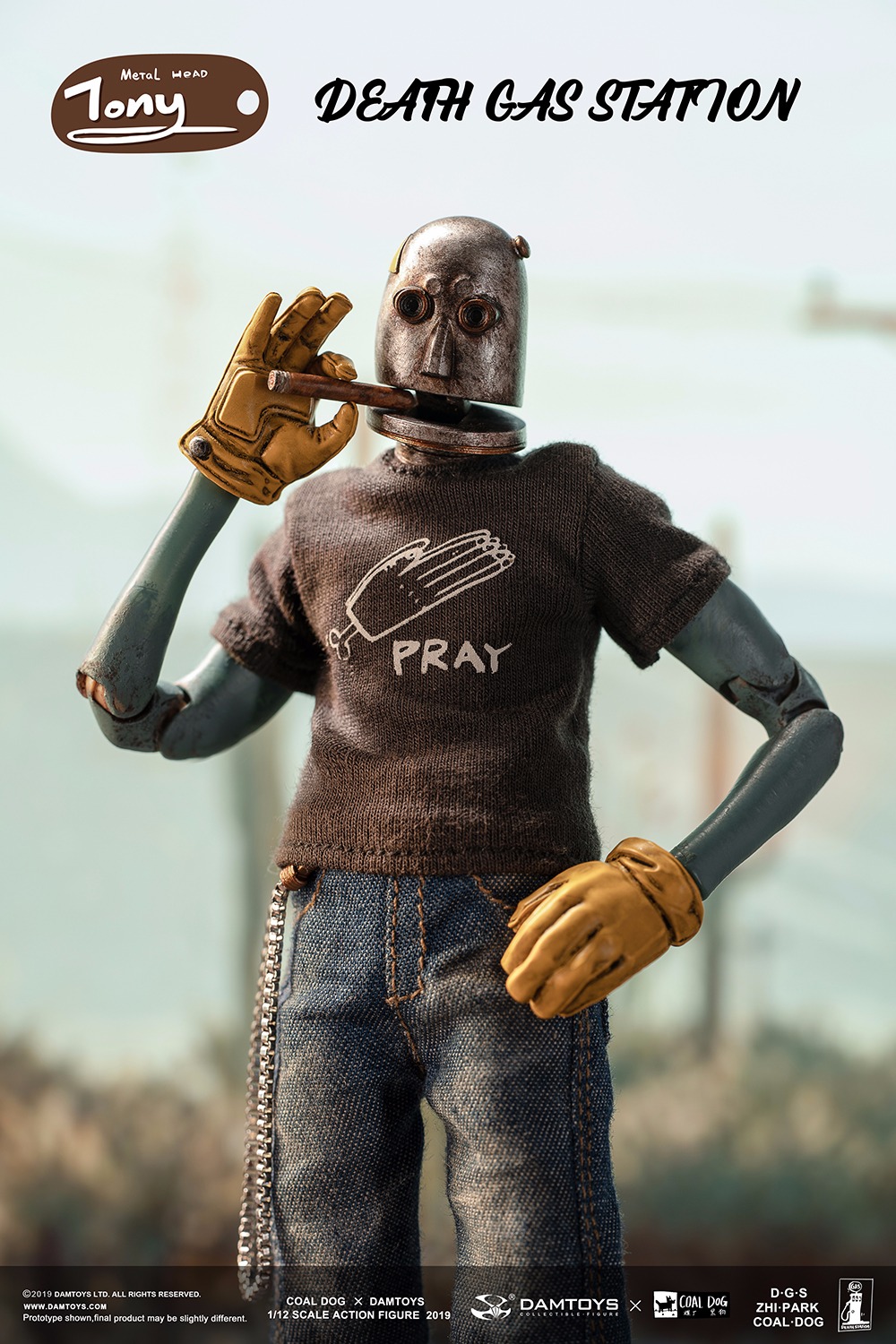 DAMTOYS x COALDOG Iron Head Tony - Death Gas Station series 1/12 Posable figure
