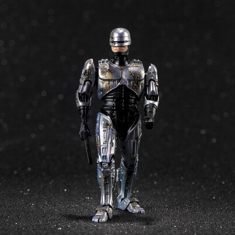 Hiya Toys : Battle Damage ROBOCOP 1:18 Scale 4 Inch Acton Figure