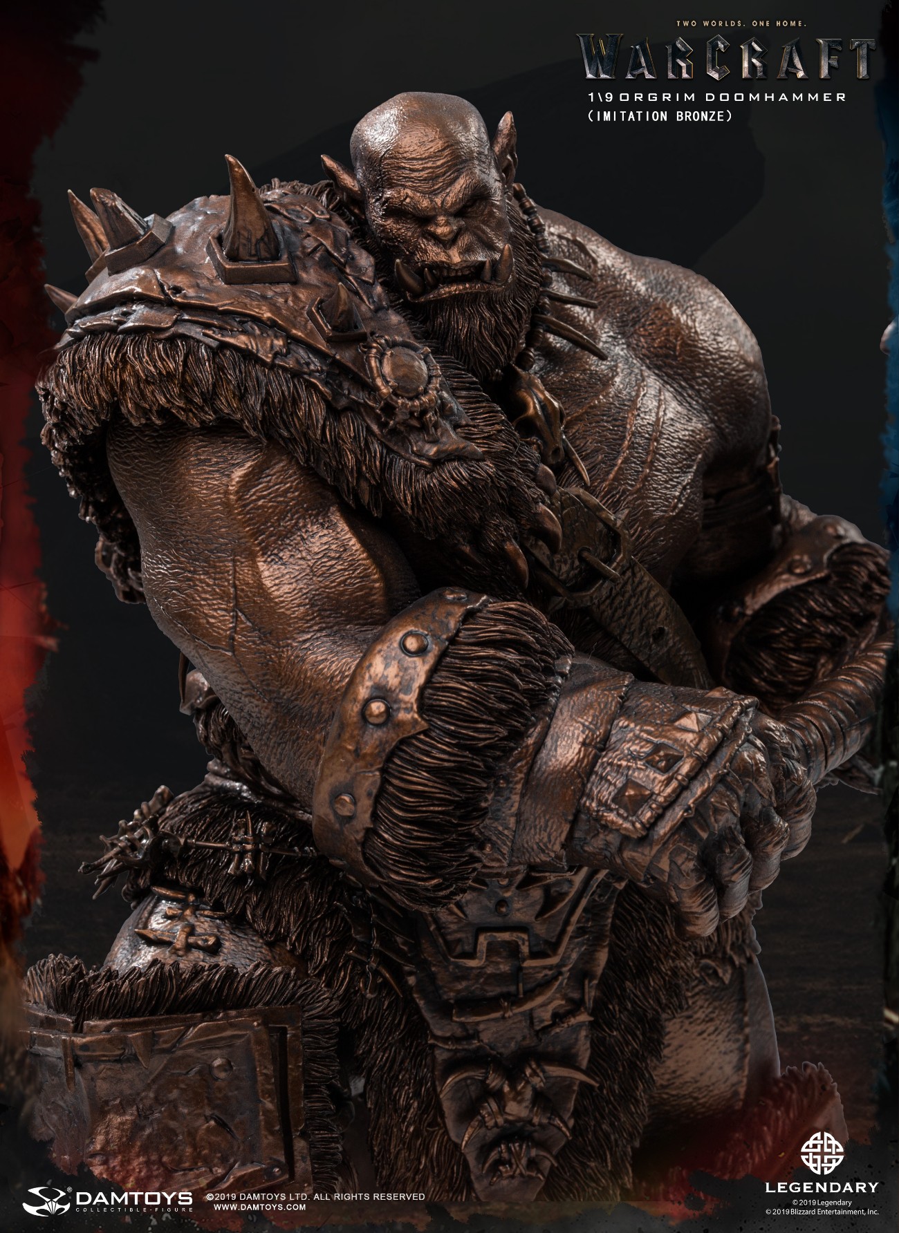 DAMTOYS EPIC SERIES: 10INCHES WARCRAFT - ORGRIM (IMITATION BRONZE) (NO.DMLW013)