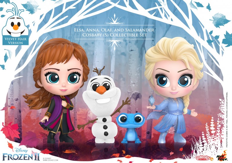 FROZEN 2 ELSA, ANNA, OLAF, AND SALAMANDER COSBABY (S) COLLECTIBLE SET (Hot Toys)