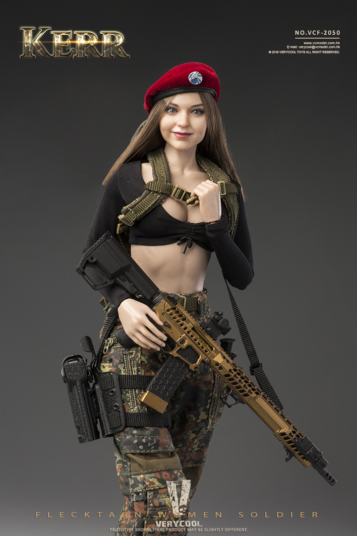 VERYCOOL VCF-2050 1/6 FLECKTARN WOMEN SOLDIER KERR Action Figure