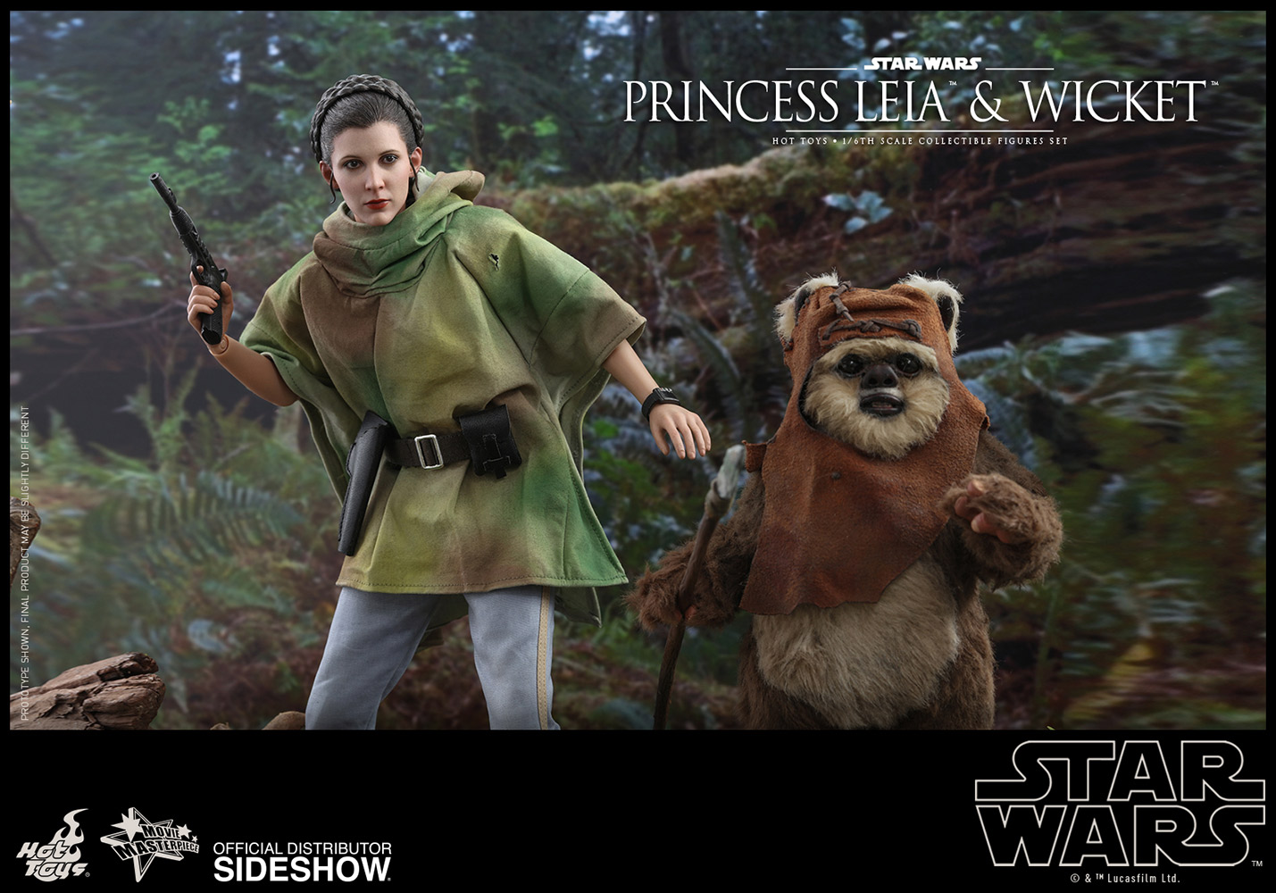 Princess Leia & Wicket Sixth Scale Figure Set by Hot Toys