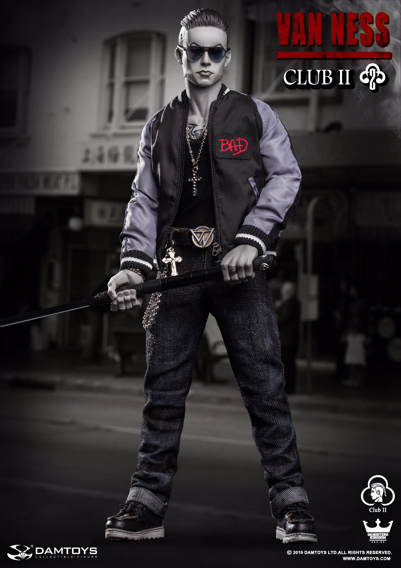 DAMTOYS : 1/6 Gangster Kingdom Wu Jianhao Van Ness [Limited Gray Special Edition] GK017S
