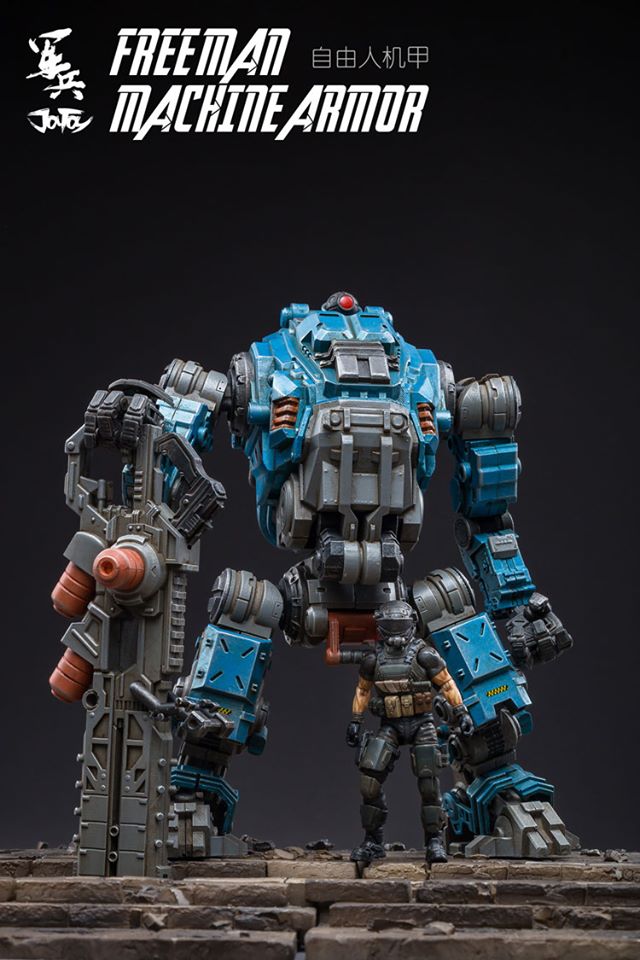 JOYTOY 81921011 :1/18 Free man tactical mecha ( สีฟ้า )