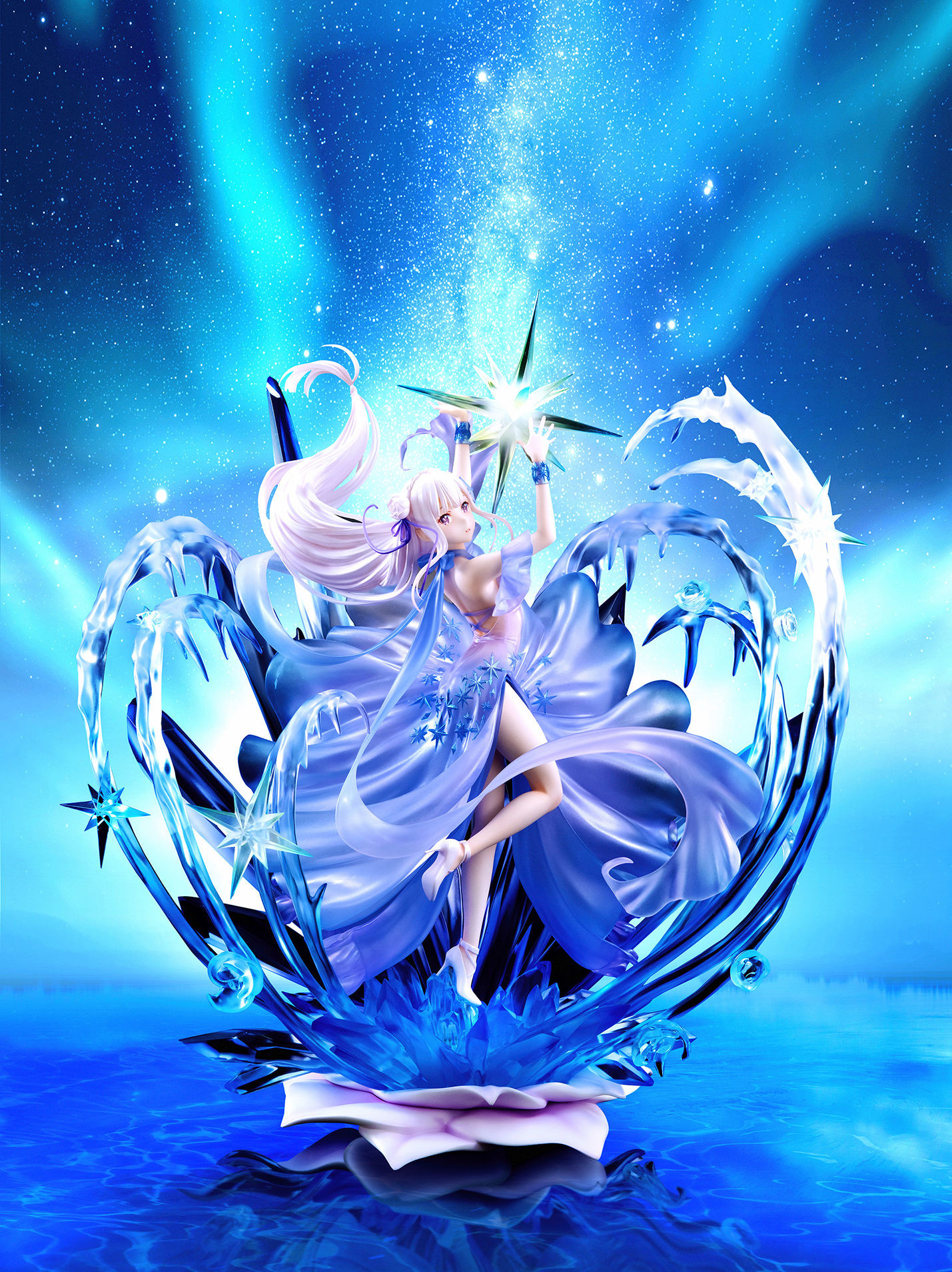 Re: ZERO - Starting Life in Another World - Emilia -Crystal Dress Ver- 1/7 SHIBUYA SCRAMBLE FIGURE (eStream)