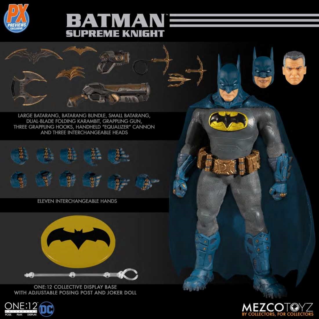 MEZCOTOYZ - ONE-12 COLLECTIVE DC SUPREME KNIGHT BATMAN BLUE PX AF