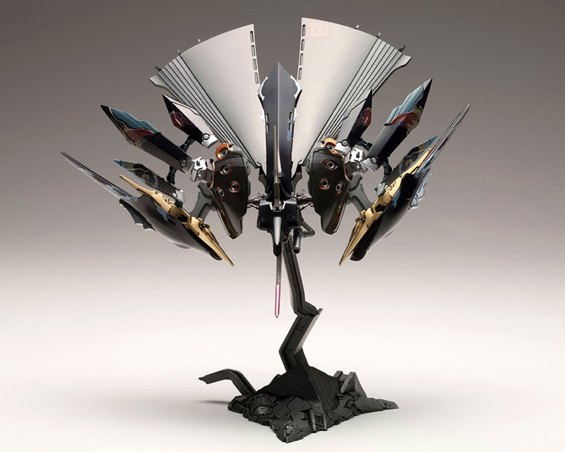 Ikaruga Hitekkai Ginkei (Black) 1/144 Plastic Model (Kotobukiya)