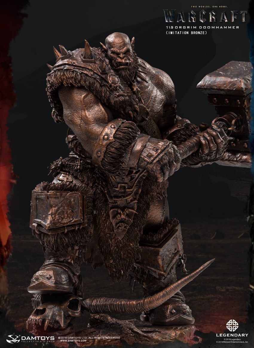 DAMTOYS EPIC SERIES: 10INCHES WARCRAFT - ORGRIM (IMITATION BRONZE) (NO.DMLW013)