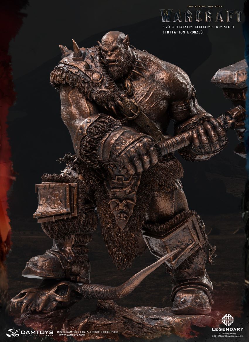 DAMTOYS EPIC SERIES: 10INCHES WARCRAFT - ORGRIM (IMITATION BRONZE) (NO.DMLW013)