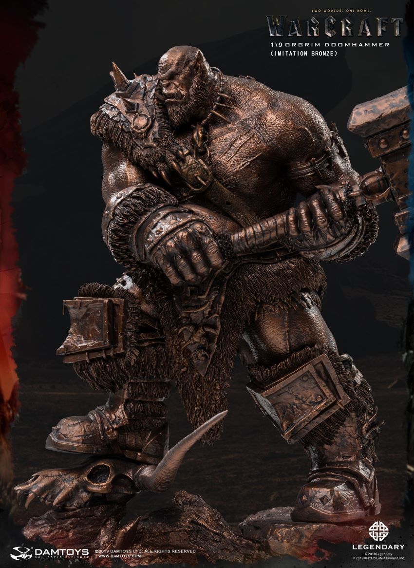 DAMTOYS EPIC SERIES: 10INCHES WARCRAFT - ORGRIM (IMITATION BRONZE) (NO.DMLW013)