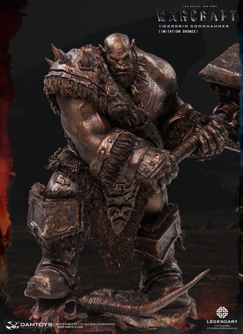 DAMTOYS EPIC SERIES: 10INCHES WARCRAFT - ORGRIM (IMITATION BRONZE) (NO.DMLW013)