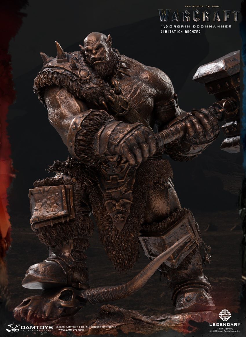 DAMTOYS EPIC SERIES: 10INCHES WARCRAFT - ORGRIM (IMITATION BRONZE) (NO.DMLW013)