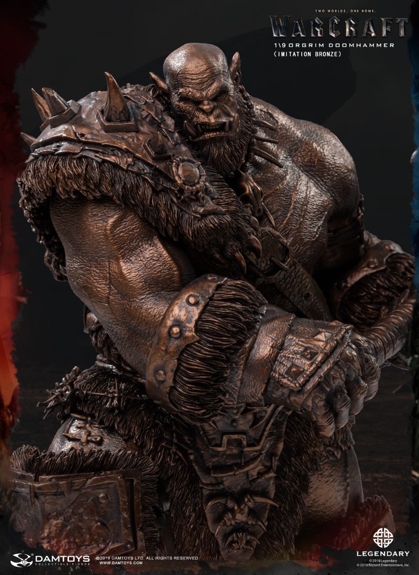DAMTOYS EPIC SERIES: 10INCHES WARCRAFT - ORGRIM (IMITATION BRONZE) (NO.DMLW013)