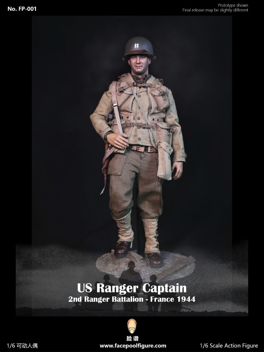 Facepoolfigure FP001 US Ranger Captain France 1944 1/6 Action Figure