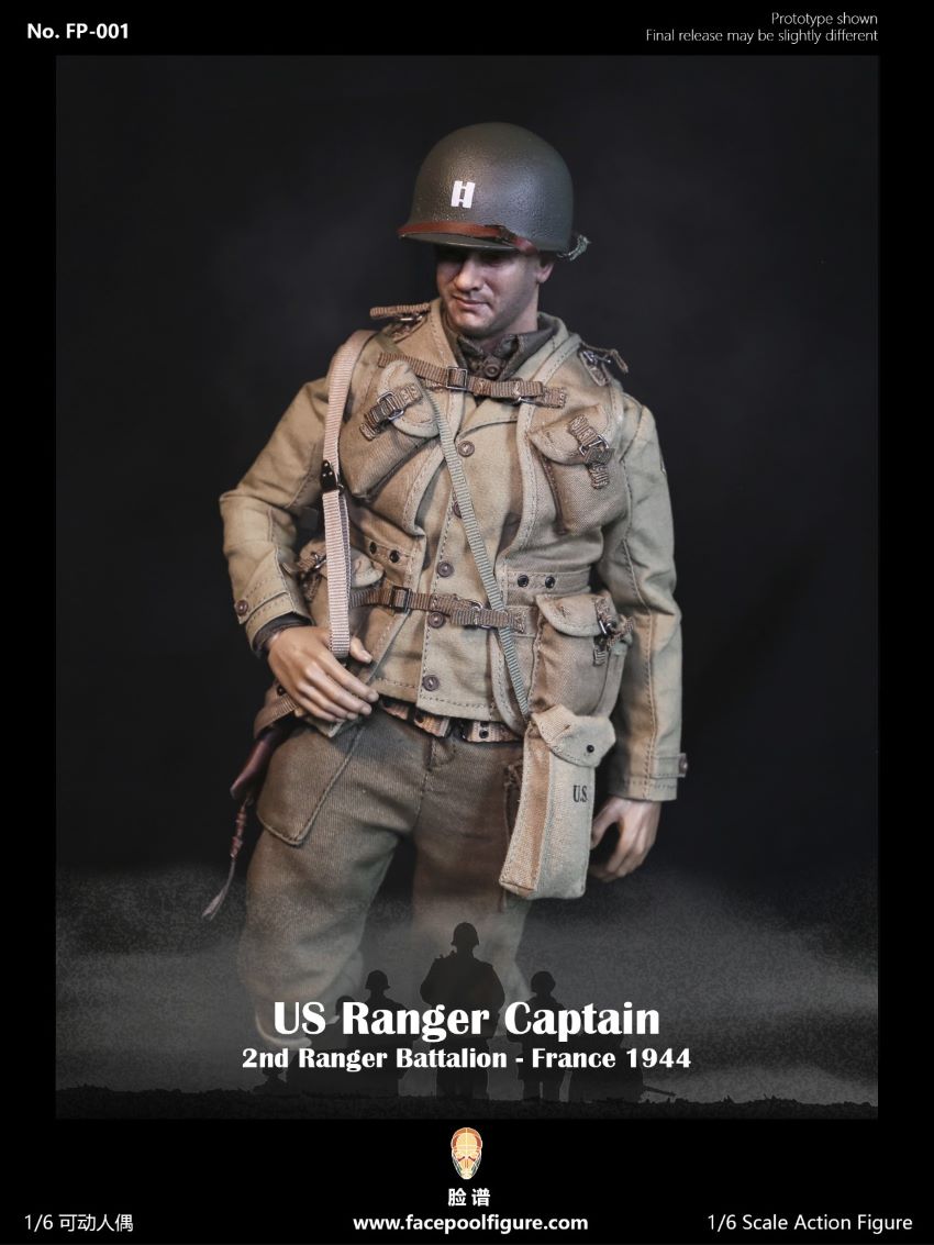 Facepoolfigure FP001 US Ranger Captain France 1944 1/6 Action Figure