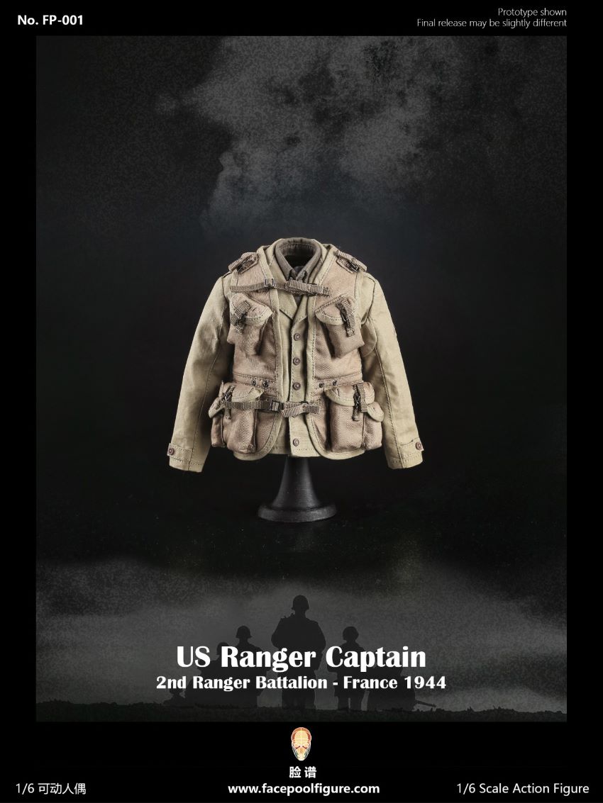 Facepoolfigure FP001 US Ranger Captain France 1944 1/6 Action Figure