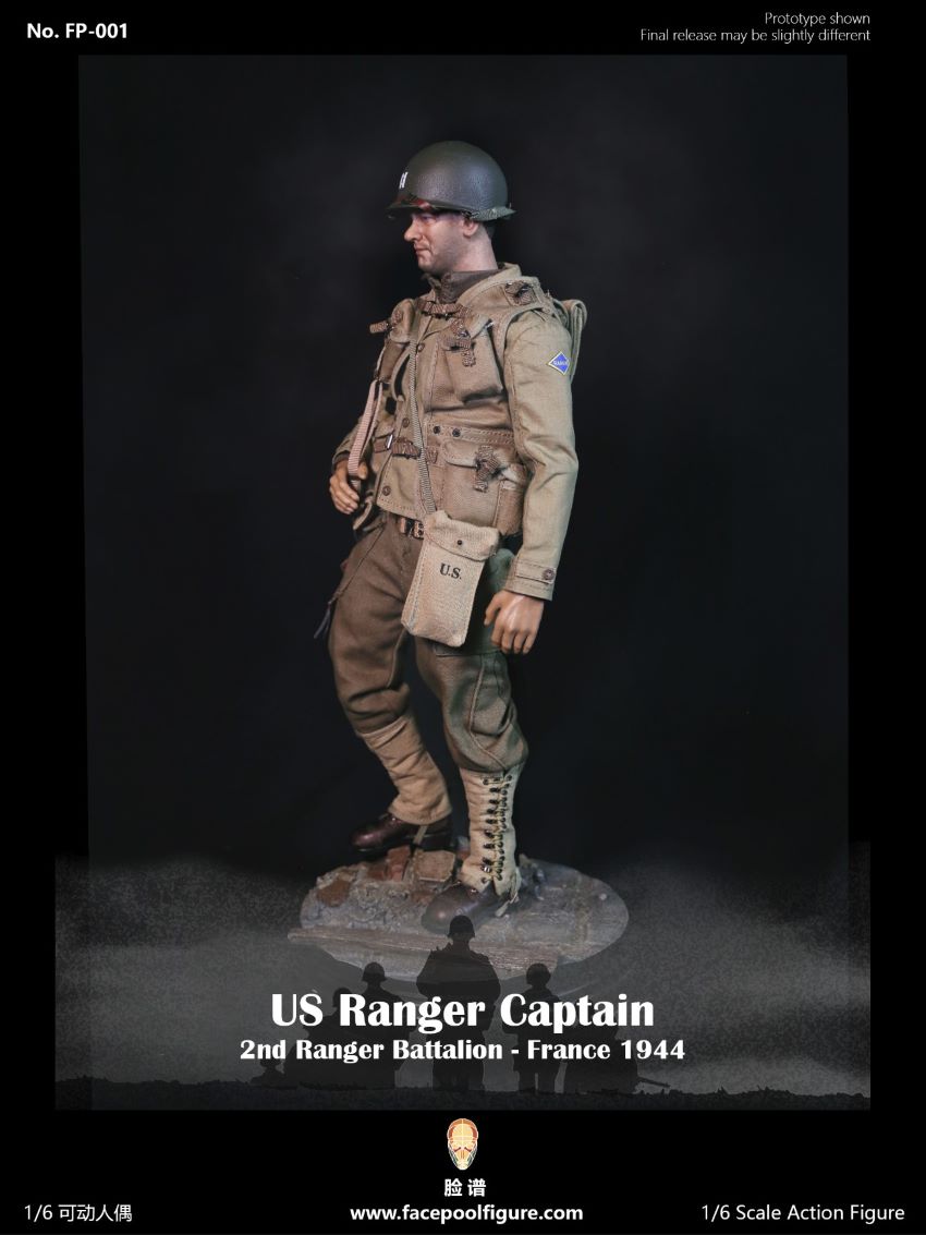 Facepoolfigure FP001 US Ranger Captain France 1944 1/6 Action Figure