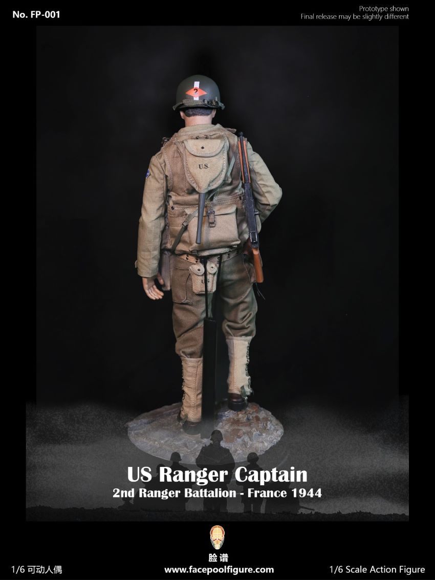 Facepoolfigure FP001 US Ranger Captain France 1944 1/6 Action Figure