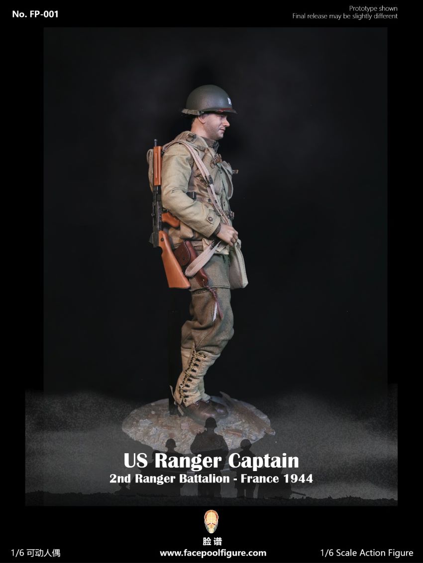 Facepoolfigure FP001 US Ranger Captain France 1944 1/6 Action Figure