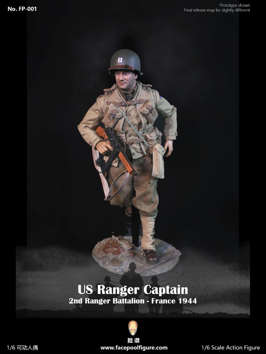 Facepoolfigure FP001 US Ranger Captain France 1944 1/6 Action Figure