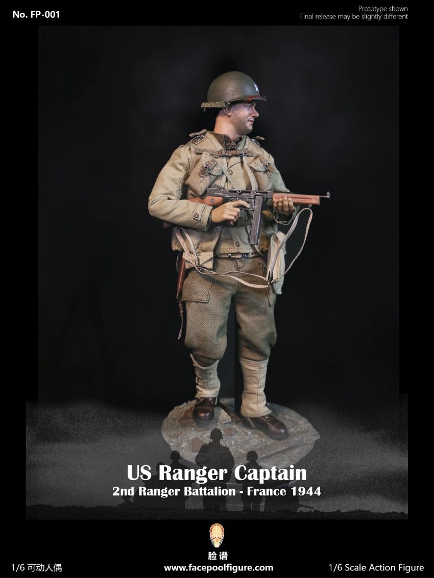 Facepoolfigure FP001 US Ranger Captain France 1944 1/6 Action Figure
