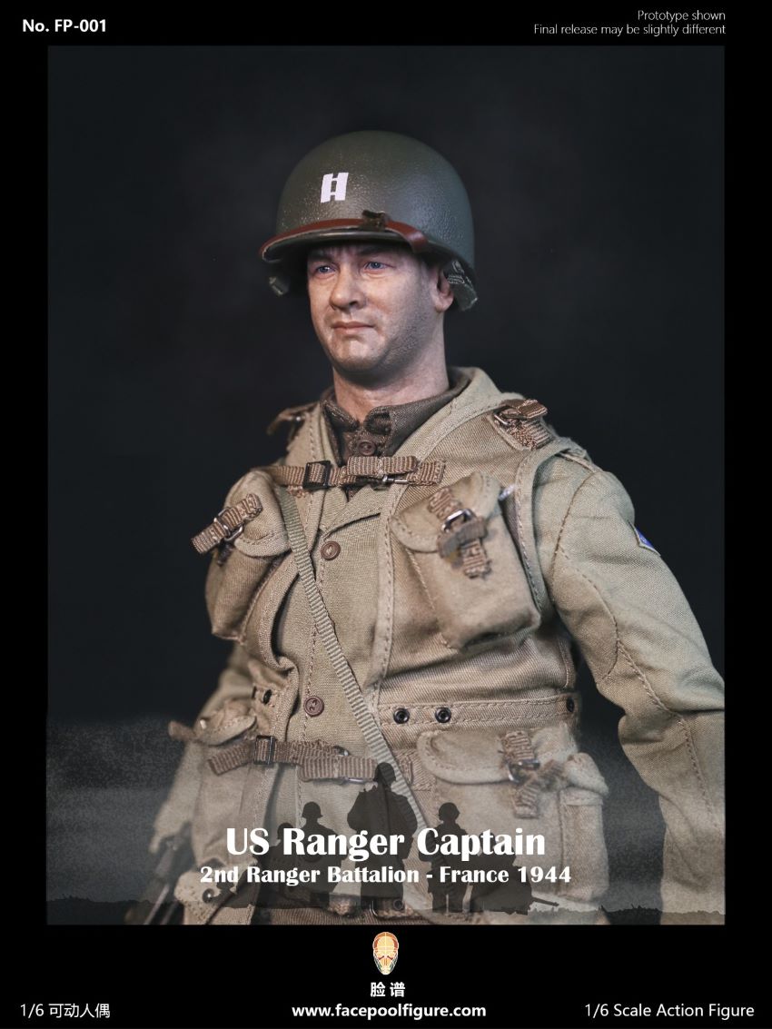 Facepoolfigure FP001 US Ranger Captain France 1944 1/6 Action Figure