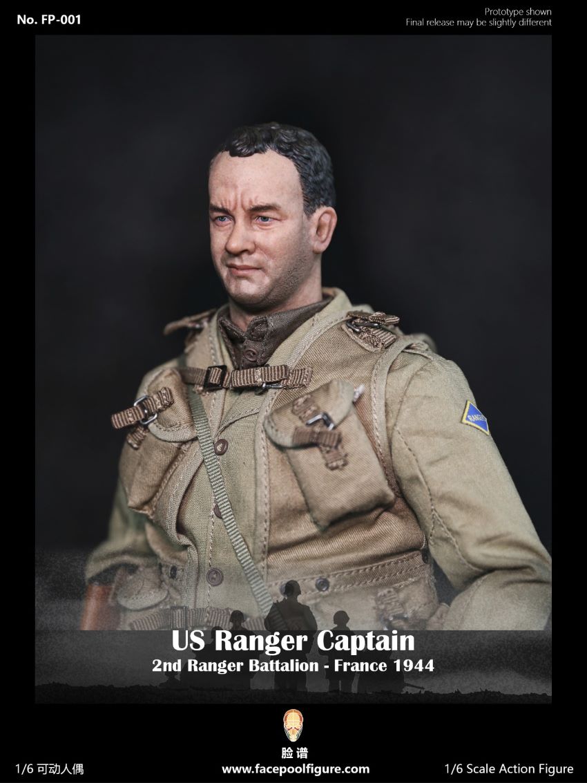 Facepoolfigure FP001 US Ranger Captain France 1944 1/6 Action Figure
