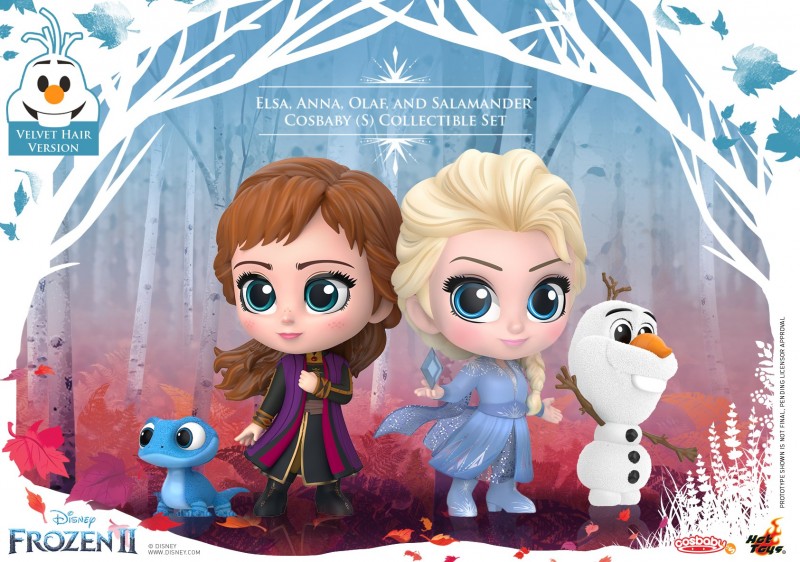 FROZEN 2 ELSA, ANNA, OLAF, AND SALAMANDER COSBABY (S) COLLECTIBLE SET (Hot Toys)