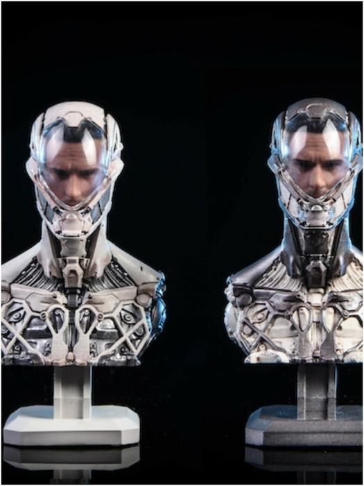 Mechanical Warrior Head Statue W/ Mask (NRTOYS)