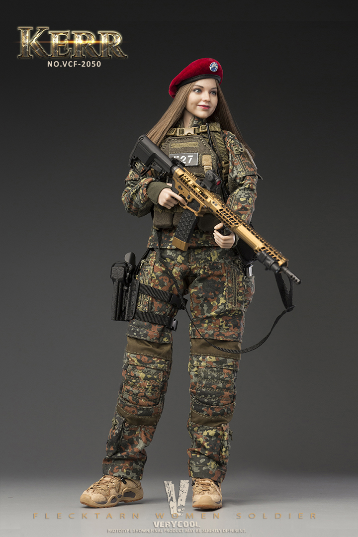VERYCOOL VCF-2050 1/6 FLECKTARN WOMEN SOLDIER KERR Action Figure