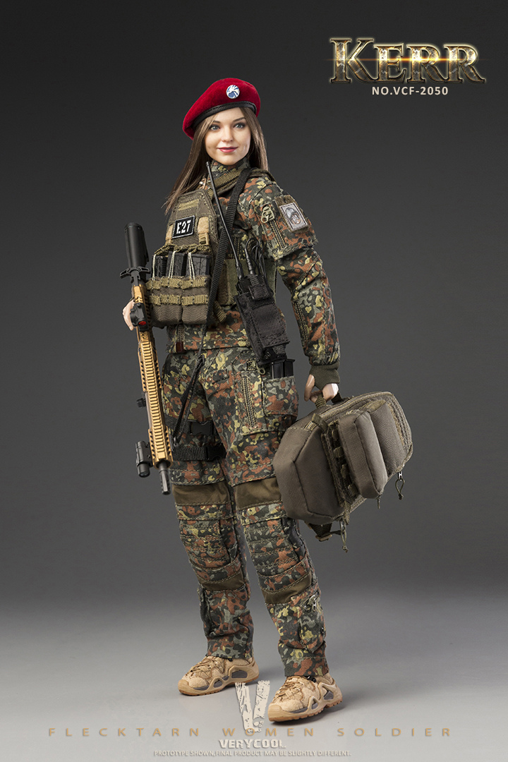 VERYCOOL VCF-2050 1/6 FLECKTARN WOMEN SOLDIER KERR Action Figure