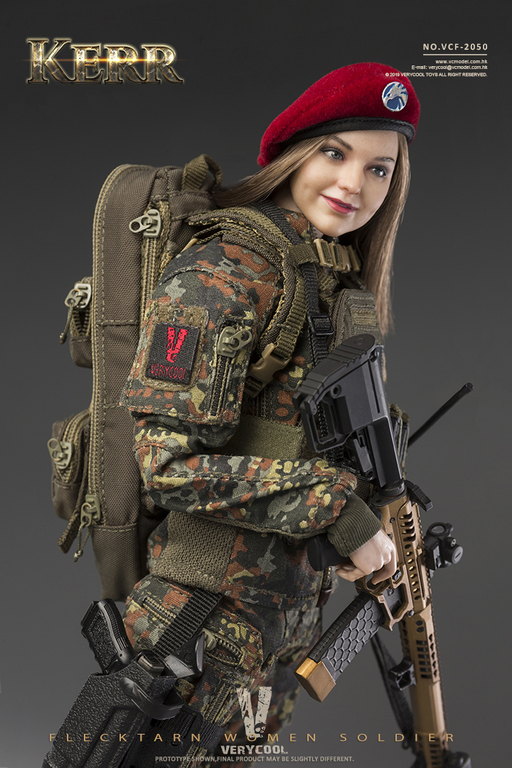 VERYCOOL VCF-2050 1/6 FLECKTARN WOMEN SOLDIER KERR Action Figure