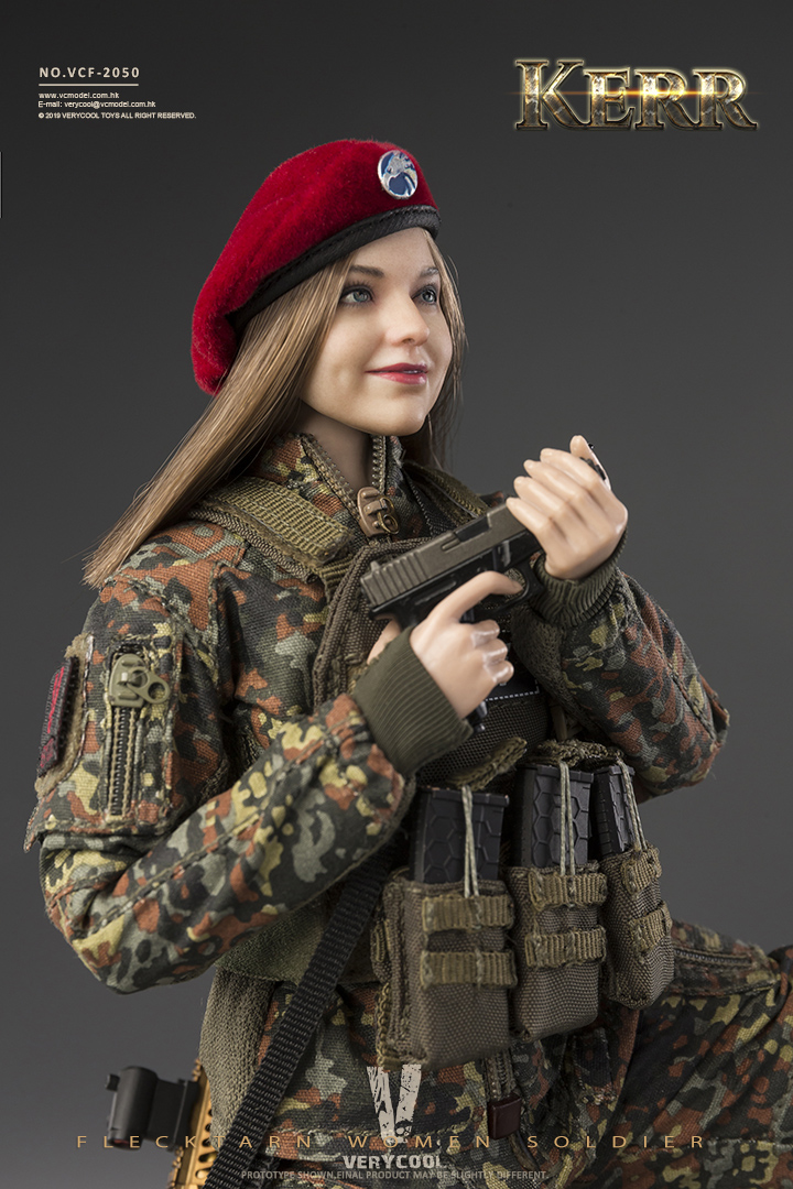 VERYCOOL VCF-2050 1/6 FLECKTARN WOMEN SOLDIER KERR Action Figure