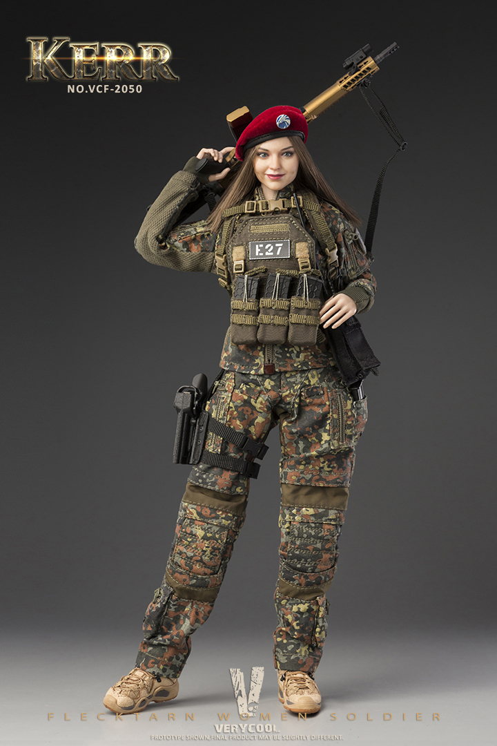VERYCOOL VCF-2050 1/6 FLECKTARN WOMEN SOLDIER KERR Action Figure