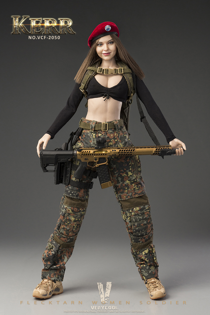 VERYCOOL VCF-2050 1/6 FLECKTARN WOMEN SOLDIER KERR Action Figure